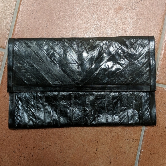 Vintage Eel Skin Clutch - Picture 1 of 7